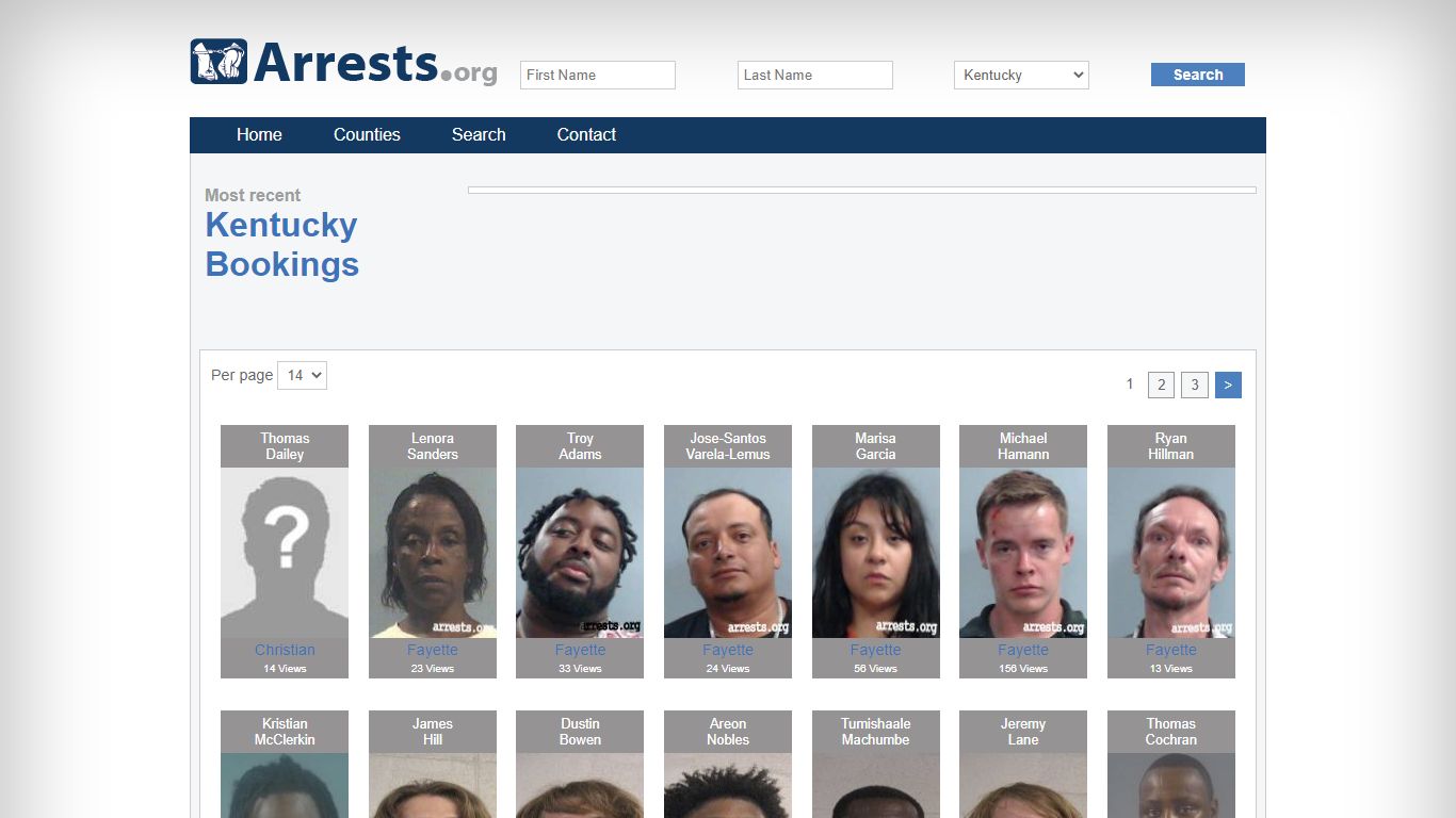 Kentucky Arrests and Inmate Search